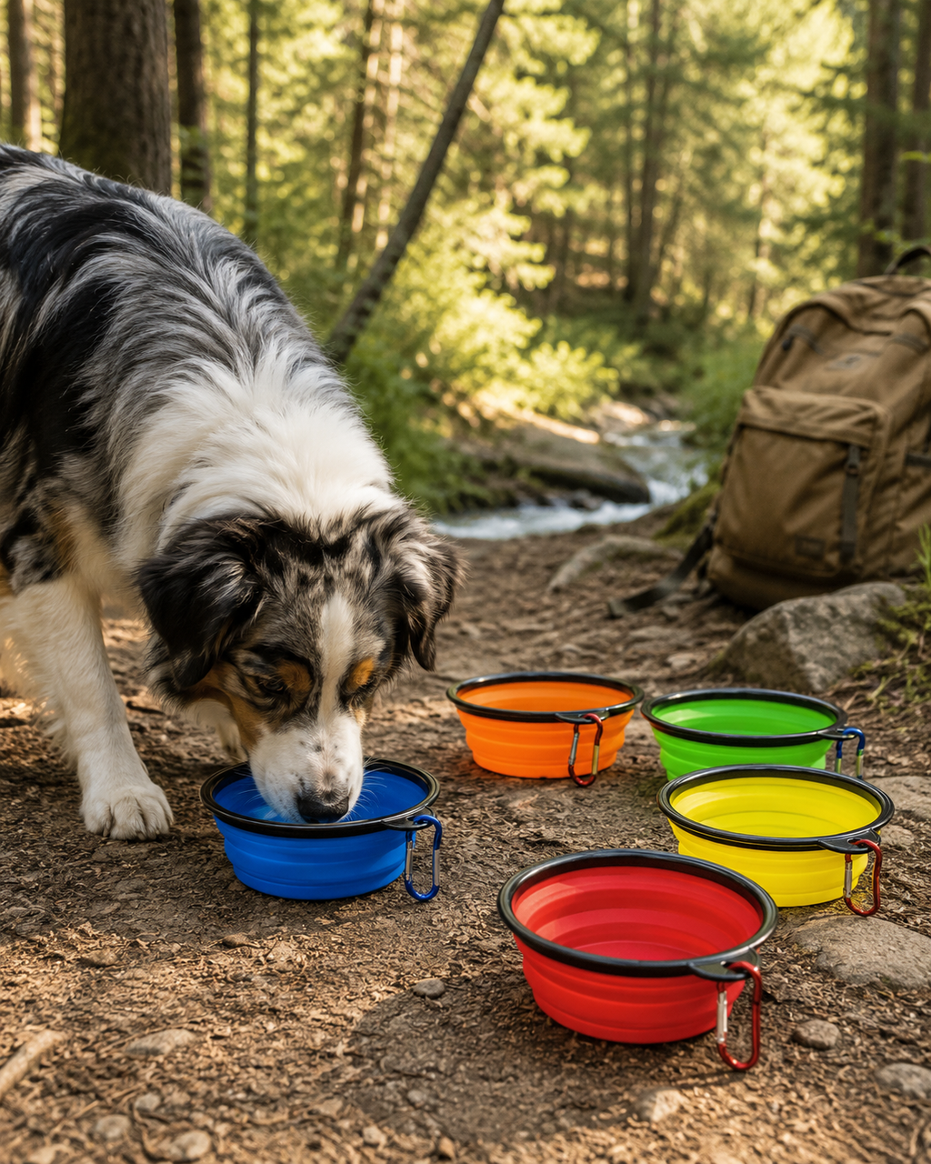 Adventure Pup™ Travel Feeding Bowl Set