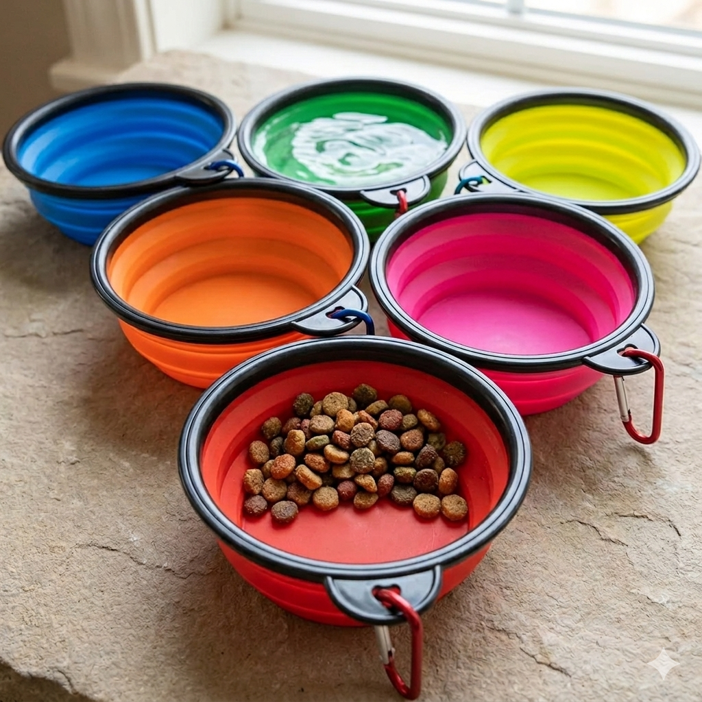 Adventure Pup™ Travel Feeding Bowl Set
