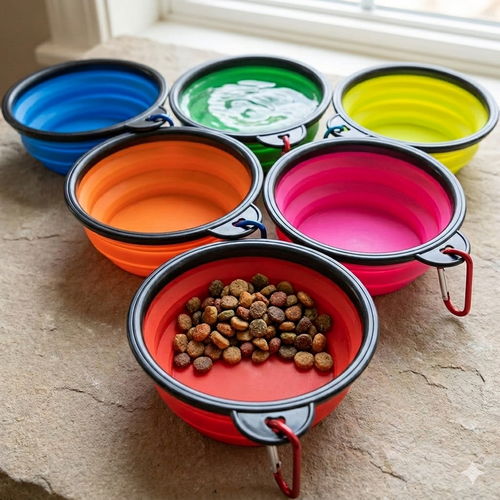 Adventure Pup™ Travel Feeding Bowl Set