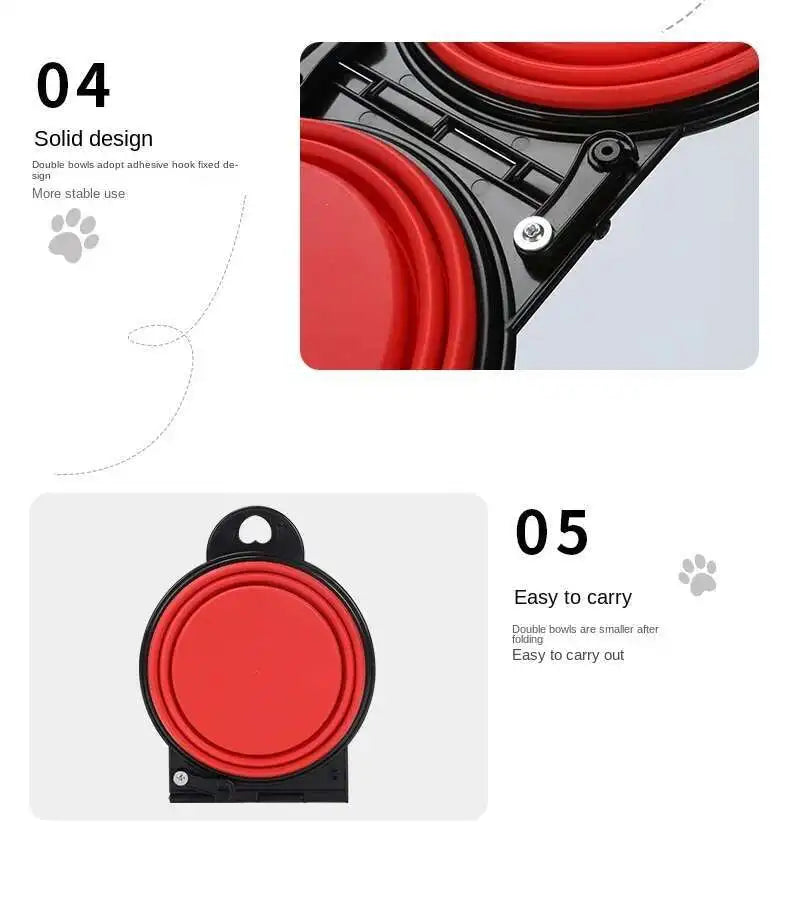 Adventure Pup™ Travel Feeding Bowl Set