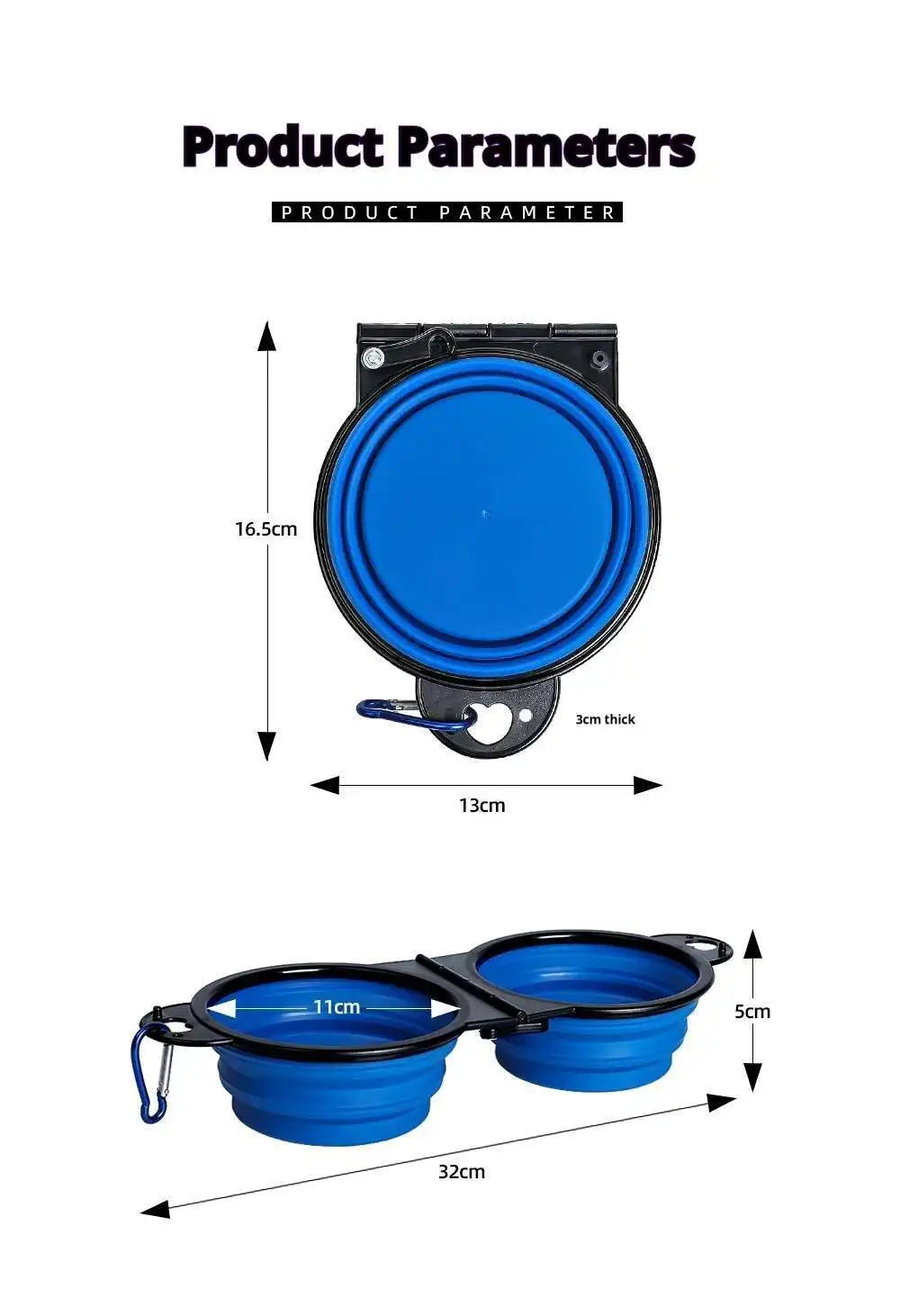 Adventure Pup™ Travel Feeding Bowl Set
