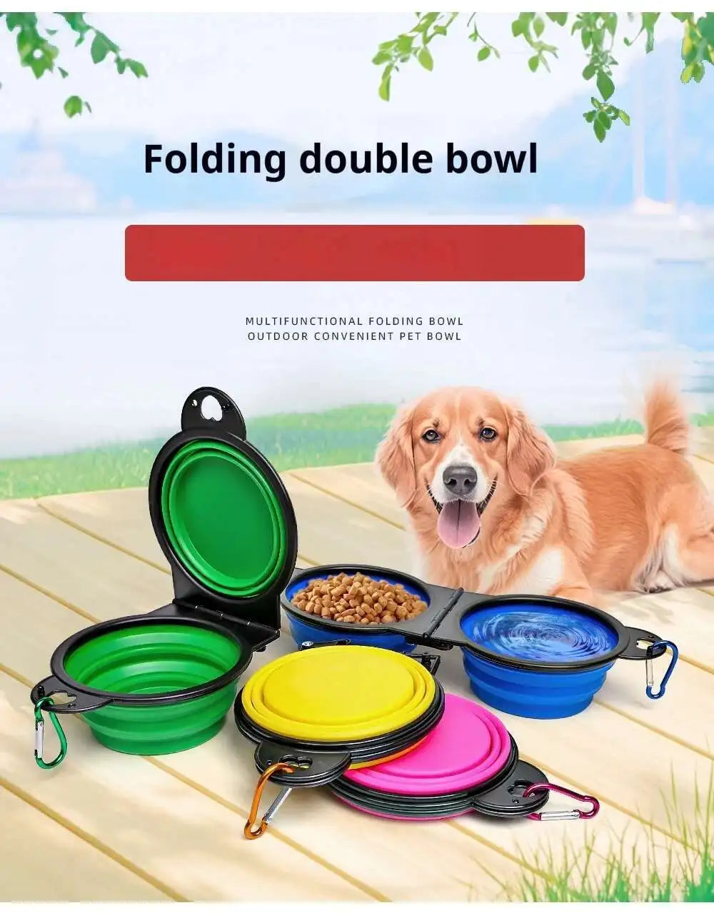 Adventure Pup™ Travel Feeding Bowl Set